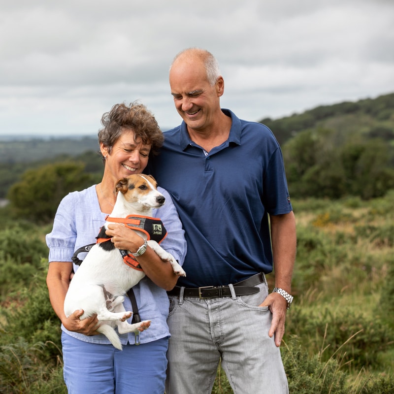 Dick and Pauline Beijen, the Devon Wool people.